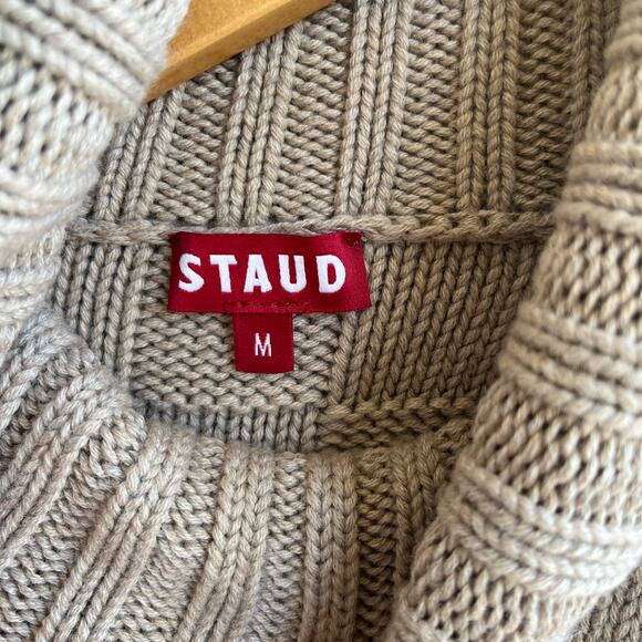 STAUD Cream Turtleneck Sweater - Picture 5 of 10